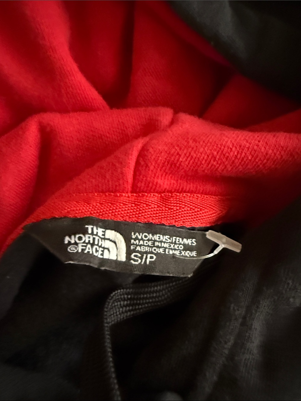 The North Face Black Pullover Hoodie with Multicolor Flag Logo - Picture 3 of 4